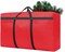 Small Christmas Tree Storage Bag 4Ft/5Ft Heavy Duty Reusable 600D Oxford Fabric Waterproof Dustproof Xmas Tree Bag/Container/Holder for Short Artificial Christmas Tree(39" X 12" X 24") Red